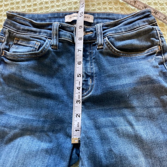 Flying Monkey Women's Blue Denim High Rise Skinny Jeans Size 25 - Picture 8 of 10